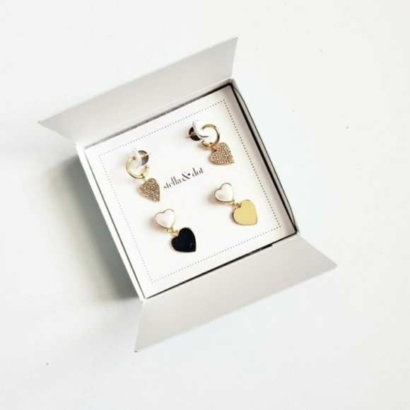 Stella & Dot Jewelry - Stella & Dot Hearts Beat As One Earring Set Womens